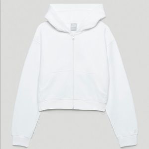 Cozy Boyfriend Cropped Zip-Up Hoodie